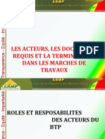 Acteurs Documents Requis