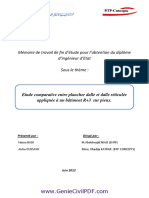 Etude Comparative Entre Plancher Dalle Et Dalle Réticulée