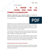 Tdi #2022 - Nt4. Visión y Misión de La Organización Guía para Una Correcta Elaboración