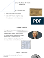 Evolução Histórica Da Tabela Periódica - 10 e 19 - 10A