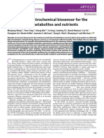 A Wearable Electrochemical Biosensor For The Monitoring of Metabolites and Nutrients