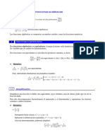 Se Llama Fracción Algebraica Al Cociente de Dos Polinomios:) X (Q) X (P