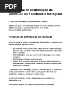 Campanha de Distribuição de Conteúdo No Facebook e Instagram