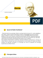 Trabalho Émile Durkheim