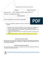 Lista de Exercícios - 2 Série - Aula01