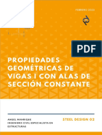 STEEL DESIGN 02. Propiedades Geométricas de Vigas I Con Alas de Sección Constante