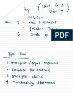 Chemistry 22 Sept 2022