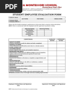 Evaluation Form Ojt