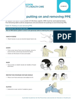 Putting On and Removing Ppe Diagram - March 2020