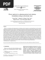 Flavor Analysis in A Pharmaceutical Oral