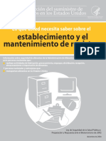 Registro Alimenticias Mantenimiento de Los Registros FDA