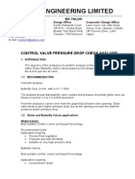 Homik Engineering LTD Control Valve Analysis