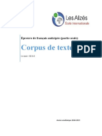 Corpus de Textes Pour l'EAF 2019 - Déf.