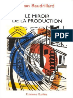 Livre Le Miroir de La Production