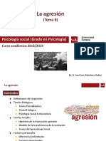 Psicología Social - Grado en Psicología 2018 - 2019 (Tema 8 - La Agresión)