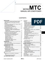 Manual Air Conditioner: Section