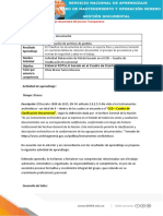 Programa de Formación Competencia Resultado Aprendizaje Nombre Actividad Objetivo Tutor Que Orienta La Competencia