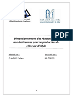 Dimensionnement Des Réacteurs Ouverts Non-Isothermes Pour La Production Du Chlorure d'allyle-CHAOUKI Fadwa