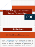 Chapitre 01matériel I Nformatique