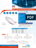 Ficha Tecnica Panel Led Embutido Redondo Enerlux 2020