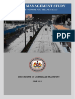 Traffic Management Study-Sadashivnagar and Bellary Road