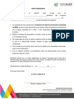 Carta Responsiva Reinscripción