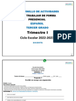 C. Trabajo Español 3° Primer Trimestre