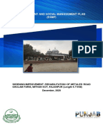 ESMP - Improvement of Metalled Road Ghulam Farid Mithan Kot Rajanpur