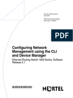 Configuring Network Management Using The CLI and Device Manager