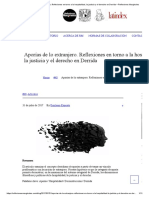 Aporías de Lo Extranjero. Reflexiones en Torno A La Hos La Justicia y El Derecho en Derrida