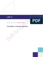 Metrological Traceability For Volumetric Apparatus