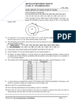 Board Exam 2023 Revision Test 03 Class X Maths