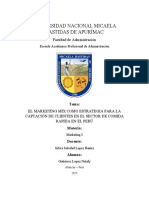 Estrategias Del Marketing Mix para La Captacion de Clientes en Los Restaurantes de Comida Rapida