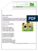 2º Ano - Atividade 5 - Cantiga - Decomposição Número Figuras Geométricas Espaciais