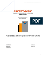 Passive Cooling Technique in Composite Climate