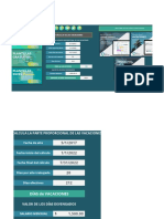 Plantilla de Excel Gratuita Calculo de Vacaciones Justexw