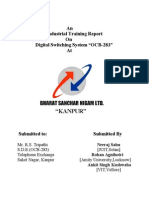 BSNL Training Report On OCB-283