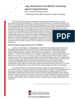 The Reading Strategy Assessment Tool Rsat