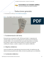 Clase Digital 2. Deducciones Generales - Licenciatura en Contador Público