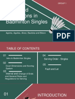 G1 Rules and Regulations in Badminton Singles 1