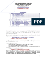 1 AGHZAFEN REPRISE Étapes de La Constitution Du Groupe-Équipe