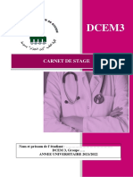 Carnet de Stage DCEM3