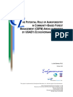 The Potential Role of Agroforestry in CBFM Areas Supported B