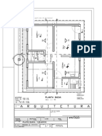 Modelo de Projeto Basico de Habitacao de 2 Quartos Planta Baixa