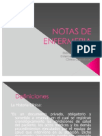 Notas de Enfermeria