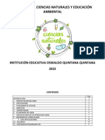 Plan de Area Ciencias Naturales 2022