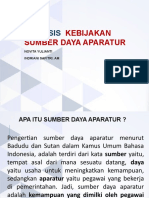 Tugas KLP 4 Analisis Kebijakan Sumber Daya Aparatur