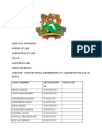 Administrative Law by Kenyatta University Students