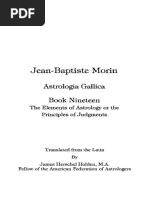 Jean-Baptiste Morin - Astrologia Gallica - Book 19