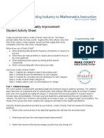 Pareto Charts - Student Activity Sheet